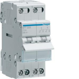 Modulaire omschakelaar 2P 25A NO.NC I-0-II boven