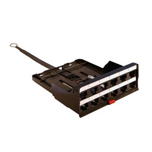 Patchpan cassetteblok voor 12 connectoren LCS3
