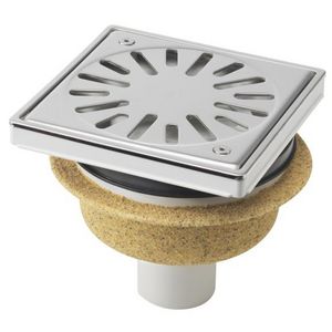 Vl.put 150x150mm ws50 vast.rooster RVS+sierr onderuitl. zand