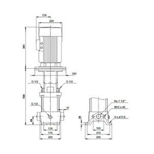 Centrifugaalpomp CR10-14 A-A-A-E-HQQE 3x400D 50 Hz