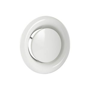Afzuigventiel+aansluitbus Ø125mm wit VVE=7