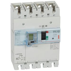 Vermogensschakelaar 250 Thermomagn. + RCD 250A 4P 36kA DPX3