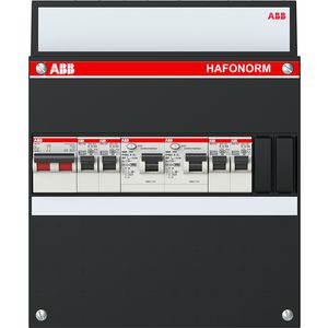Groepenkast stekerbaar 4 groepen achter 2 als 2-pol 1SPF006983F1011