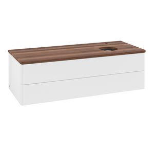 Wastafelonderkast Antao 1200x360x500mm White Matt Lacquer K23052MT
