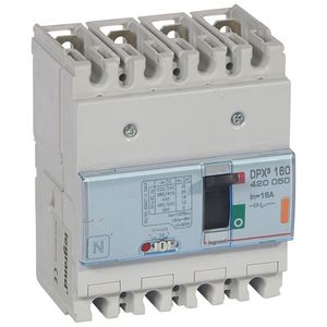 Vermogenschakelaar 160 Thermomagn. 16A 4-polig 25kA DPX3