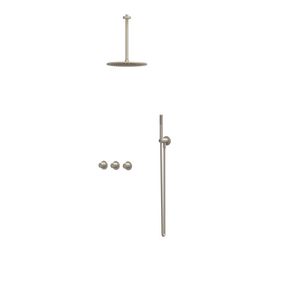 Afbouwdeel regendouche Combiset Nexus 4 inbouwthermostaat gebor. nickel CSN4EXGNAFCA excl. inbouwbox