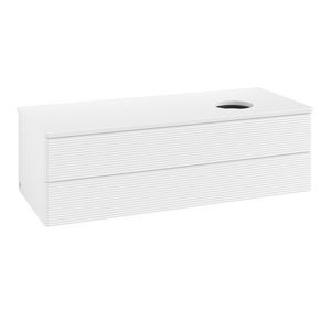 Wastafelonderkast Antao 1200x360x500mm White Matt Lacquer K23110MT