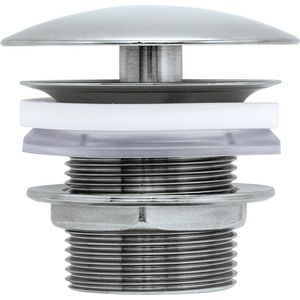 Afvoerventiel roestvrij staal Geborsteld 72x72x69mm