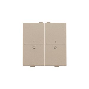 2-voudige toets met opdruk I en 0 RF schakelaar/knop champag