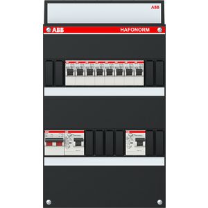 Groepenkast stekerbaar 8 groepen achter 2 als 2-pol 1SPF006983F1022