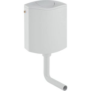 Opbouwreservoir AP116plus 2-toets opklapbare spoeltoets voor toiletblokjes alpien wit