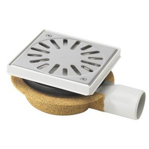 Vloerput 146x146mm ws32 vastrooster RVS zijuitl. zand