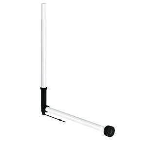 Spoelpijp gebogen PVC inbouw/TC bocht aansluitmof Ø32/55