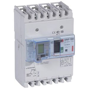 Vermogensschakelaar 160 Thermomagn.+RCD 80A 4P 36kA DPX3