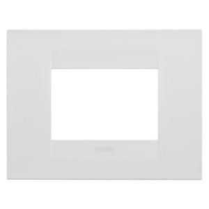 GEO PLATE-IN PAINTED TECHNOPOLYMER-3 MODULES-SATIN WHI