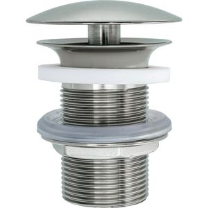 Afvoerventiel roestvrij staal Geborsteld 72x72x95mm