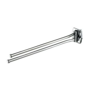 2-lids handdoekhouder chroom STANDARD
