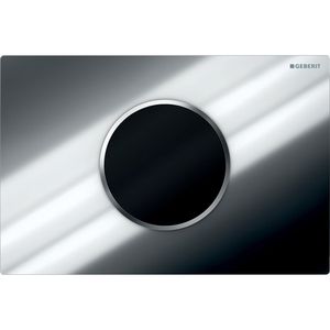 Sigma10 wc-besturing infrarood PL:chroom mat ring:chroom batterij