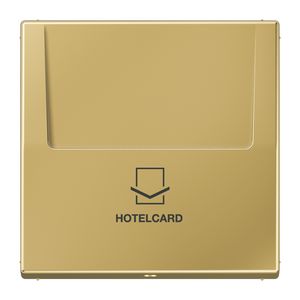 Afdekking hotelcard LS messing klassiek