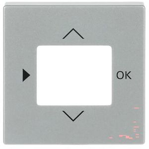 Centraalplaat voor timer/CO2/thermostaat s-aluzilver (6435-83)