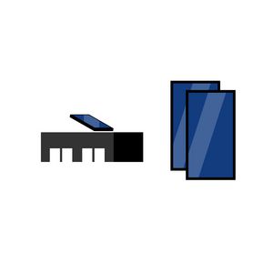 Plat dak pakket: 2 collectoren verticaal 7832944