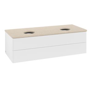 Wastafelonderkast Antao 1200x360x500mm White Matt Lacquer K24013MT