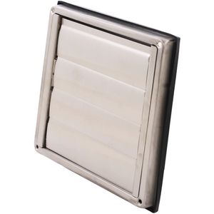 RVS gevelrooster ø100mm beweegbare lamellen D5100100