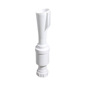 Trechtersifon + waterslot 60mm PP wit 40mm klem McAlpine