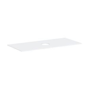 Console Xevolos E 1180/550 met uitsparing midden waskom z. kraangat mat wit