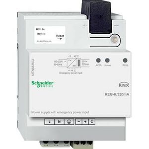 Voeding 320 mA met noodVoedingsingang Lichtgrijs KNX