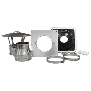 DW Ø150mm Accessoireset dakdoorvoer RVS