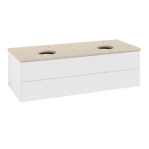 Wastafelonderkast Antao 1200x360x500mm White Matt Lacquer K24053MT