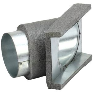 Aftak stuk 45° 80mm Thermoduct