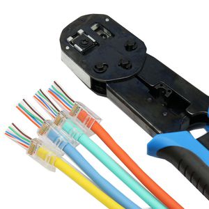 Sperkrimptang connectoren voor EZ-RJ aluminium