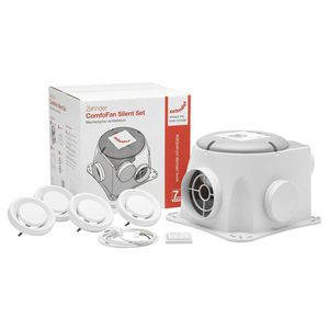 WK ACTIE Woonhuisventilator pakket ComfoFan Silent+RFZ bediening + 4x ventiel STK (458006725)