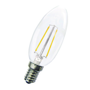 LED-lamp C35 CL FIL E14 2W 19W 180lm 827 helder