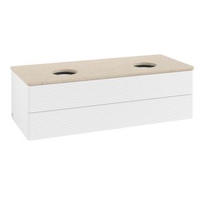 Wastafelonderkast Antao 1200x360x500mm White Matt Lacquer K24113MT