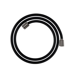 AXOR ShowerSolutions Textiel doucheslang 160cmmet conische en cylindrische moer Brushed Black Chrome 28259340