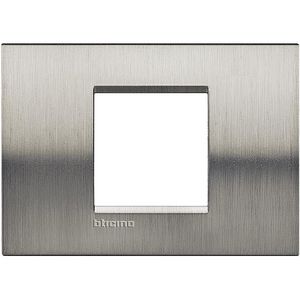 Afdekraam 2 modulen brede uitv. geborsteld staal Livinglight