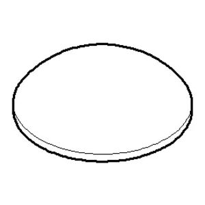 Afdekplaat 30x9,5mm Messing gebors. (23kt Goud)