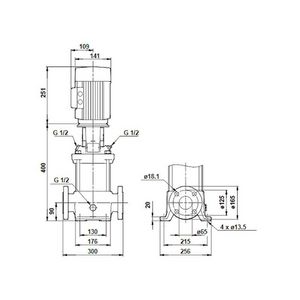 Centrifugaalpomp CR15-01 A-F-A-E-HQQE 3x230/400 50 Hz
