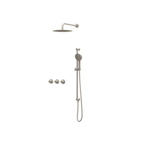 Afbouwdeel regendouche Combiset Nexus 4 inbouwthermostaat gebor. nickel CSN4EXGNBCAB excl. inbouwbox