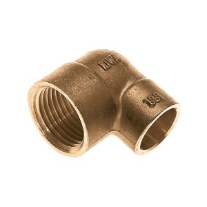 Schroefbus haaks messing sold. 1/2"bn.x12mm cap. KIWA VVE=10