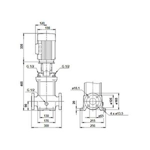 Centrifugaalpomp CR15-03 A-F-A-E-HQQE 3x400D 50 Hz