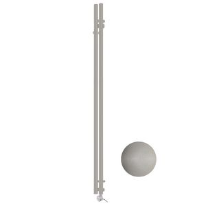 Buisradiator Tubo Hook E-Comfort 1200x95mm 200W Metallic Taupe