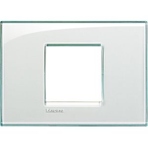 Afdekplaat breed 2 modulen aquamarine Livinglight