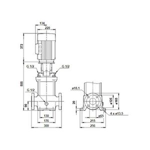 Centrifugaalpomp CR15-05 A-F-A-E-HQQE 3x400D 50 Hz