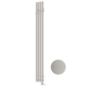 Buisradiator Tubo Hook E-Comfort 1200x205mm 300W Warm Grijs