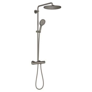 Rainshower SmartActive 310 douchesysteem Mono Rond  incl. S-koppelingen hard Graphite geborsteld
