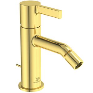 Joy bidetmengkraan 5l/min. met waste brushed gold (mat goudkleurig)